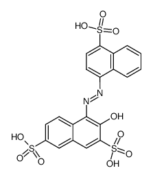 3-hydroxy-4-[(4-sulphonaphthyl)azo]naphthalene-2,7-disulphonic acid picture