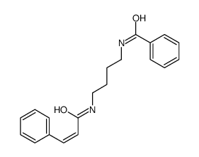 N-[4-[[(E)-3-phenylprop-2-enoyl]amino]butyl]benzamide结构式
