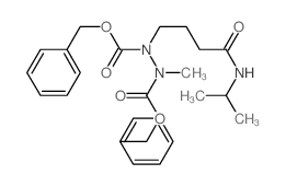 benzyl N-(methyl-phenylmethoxycarbonyl-amino)-N-[3-(propan-2-ylcarbamoyl)propyl]carbamate Structure