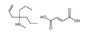 (Z)-4-hydroxy-4-oxobut-2-enoate,methyl(4-propylhept-1-en-4-yl)azanium Structure