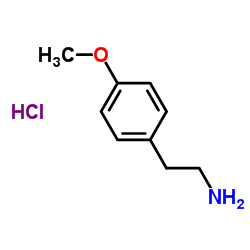 Phenethylamine, p-methoxy-, hydrochloride structure