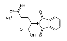 sodium,5-amino-2-(1,3-dioxoisoindol-2-yl)-5-oxopentanoate Structure