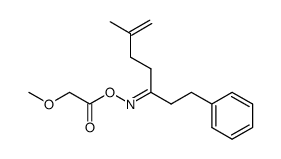 6-methyl-1-phenylhept-6-en-3-one O-methoxyacetyloxime Structure