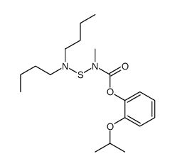 (2-propan-2-yloxyphenyl) N-(dibutylamino)sulfanyl-N-methylcarbamate结构式