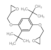 Oxirane,2,2'-[[2,5-bis(1,1-dimethylethyl)-1,4-phenylene]bis(oxymethylene)]bis-结构式