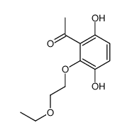 1-[2-(2-ethoxyethoxy)-3,6-dihydroxyphenyl]ethanone结构式