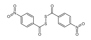 S-(4-nitrobenzoyl)sulfanyl 4-nitrobenzenecarbothioate结构式