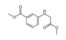 methyl 3-[(2-methoxy-2-oxoethyl)amino]benzoate结构式