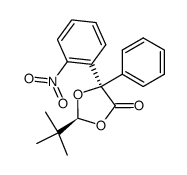 (2S,5R)-2-tert-butyl-5-(2-nitrophenyl)-5-phenyl-1,3-dioxolan-4-one Structure