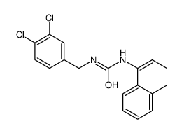 1-[(3,4-dichlorophenyl)methyl]-3-naphthalen-1-ylurea结构式