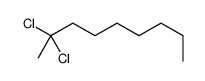 2,2-dichlorononane Structure