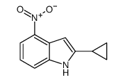 2-环丙基-4-硝基-1H-吲哚结构式
