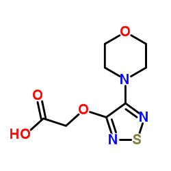 {[4-(4-Morpholinyl)-1,2,5-thiadiazol-3-yl]oxy}acetic acid结构式