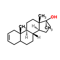 (17β)-17-Methylandrost-2-en-17-ol Structure