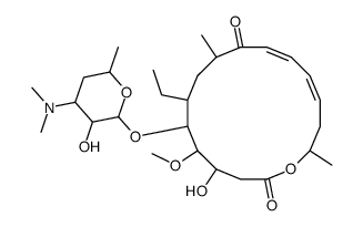 (11Z,13E)-6-[4-(dimethylamino)-3-hydroxy-6-methyloxan-2-yl]oxy-7-ethyl-4-hydroxy-5-methoxy-9,16-dimethyl-1-oxacyclohexadeca-11,13-diene-2,10-dione Structure