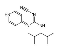 1-cyano-2-(2,4-dimethylpentan-3-yl)-3-pyridin-4-ylguanidine结构式