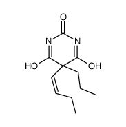 5-(1-Butenyl)-5-propylbarbituric acid结构式