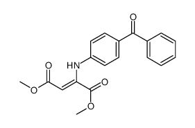 dimethyl 2-(4-benzoylanilino)but-2-enedioate结构式