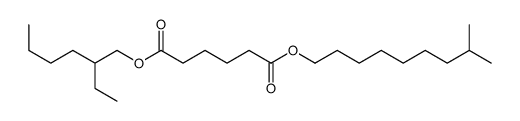 6-O-(2-ethylhexyl) 1-O-(8-methylnonyl) hexanedioate结构式