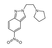 5-nitro-2-(2-pyrrolidin-1-ylethyl)indazole结构式