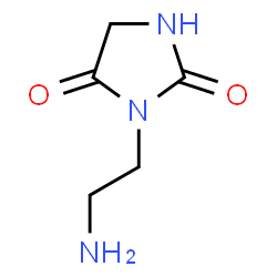 2,4-Imidazolidinedione,3-(2-aminoethyl)-(9CI) Structure