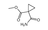 1-(aminocarbonyl)-1-cyclopropanecarboxylic acid methyl ester structure