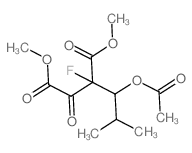 Butanedioic acid,2-[1-(acetyloxy)-2-methylpropyl]-2-fluoro-3-oxo-, 1,4-dimethyl ester picture