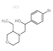 4-Morpholineethanol, a-(4-bromophenyl)-3-ethyl-,hydrochloride (1:1) structure