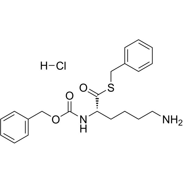 Z-L-Lys-SBzl盐酸盐结构式