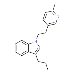 2-Methyl-1-[2-(6-methylpyridin-3-yl)ethyl]-3-propyl-1H-indole结构式