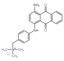 [p-[(4-amino-9,10-dihydro-9,10-dioxo-1-anthryl)amino]benzyl]trimethylammonium chloride picture