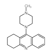ACRIDINE, 1,2,3,4-TETRAHYDRO-9-(4-METHYL-1-PIPERAZINYL)-结构式