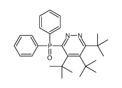 3,4,5-tritert-butyl-6-diphenylphosphorylpyridazine结构式