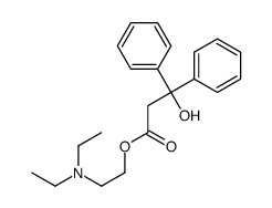 2-(diethylamino)ethyl 3-hydroxy-3,3-diphenylpropanoate结构式