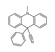 10-methyl-9-phenyl-9,10-dihydro-acridine-9-carbonitrile结构式