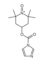 N-(1-oxyl-2,2,6,6-tetramethylpiperidin-4-yloxycarbonyl)imidazole结构式