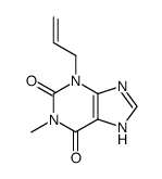 3-allyl-1-methyl-3,7-dihydro-purine-2,6-dione Structure