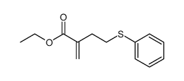 Ethyl-2-methylen-4-phenylthio-butanoat Structure