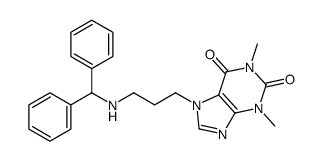 7-[3-(benzhydrylamino)propyl]-1,3-dimethylpurine-2,6-dione Structure