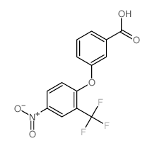 Benzoic acid,3-[4-nitro-2-(trifluoromethyl)phenoxy]- Structure