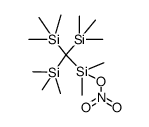 dimethyl(tris(trimethylsilyl)methyl)silyl nitrate Structure