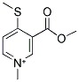 3-(METHOXYCARBONYL)-1-METHYL-4-(METHYLSULFANYL)PYRIDINIUM Structure