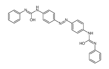 1-phenyl-3-[4-[[4-(phenylcarbamoylamino)phenyl]diazenyl]phenyl]urea结构式