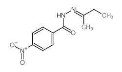 N-(butan-2-ylideneamino)-4-nitro-benzamide Structure