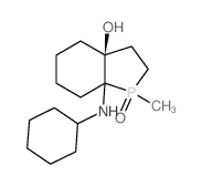 (6S)-1-(cyclohexylamino)-9-methyl-9-oxo-9$l^C15H28NO2P-phosphabicyclo[4.3.0]nonan-6-ol结构式