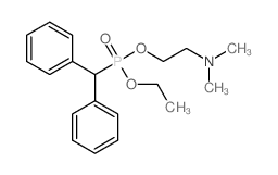 2-(benzhydryl-ethoxy-phosphoryl)oxy-N,N-dimethyl-ethanamine结构式