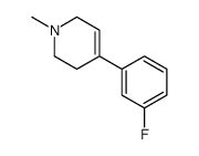 4-(3-fluorophenyl)-1-methyl-3,6-dihydro-2H-pyridine Structure