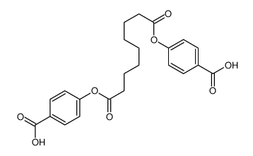 4-[9-(4-carboxyphenoxy)-9-oxononanoyl]oxybenzoic acid Structure
