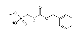 N-benzyloxycarbonylaminomethanephosphonic acid methyl monoester Structure