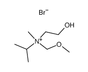 N-(2-hydroxyethyl)-N-(methoxymethyl)-N-methylpropan-2-aminium bromide结构式